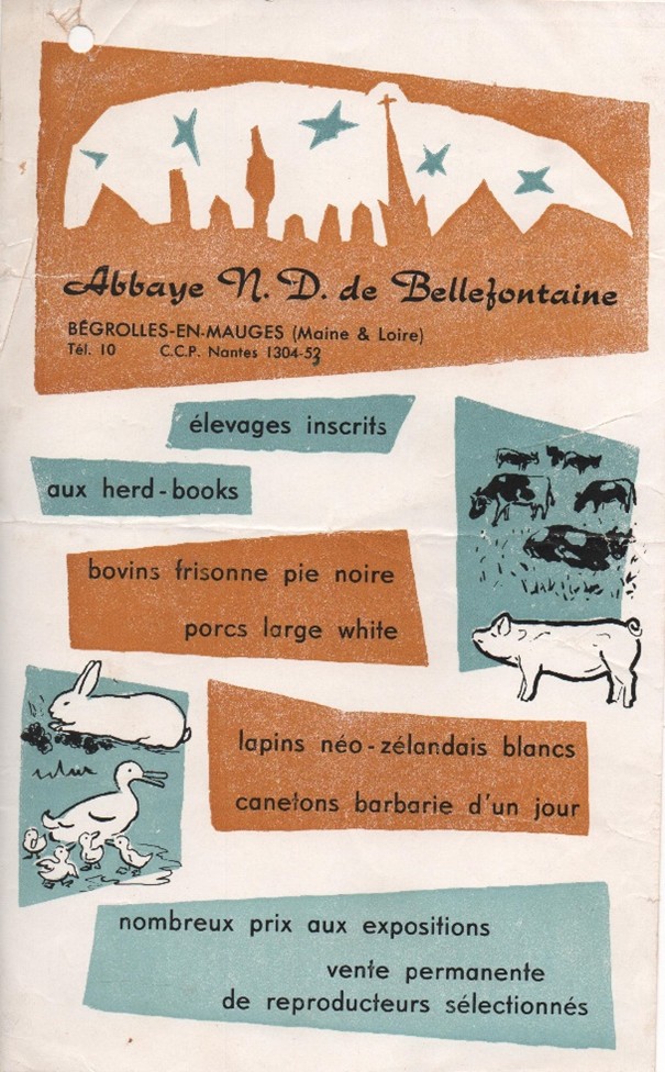 Annonce de l’Abbaye de Bellefontaine